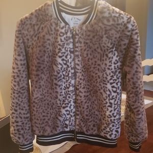 Girls Cheetah Faur Fur Jacket Size 10/12